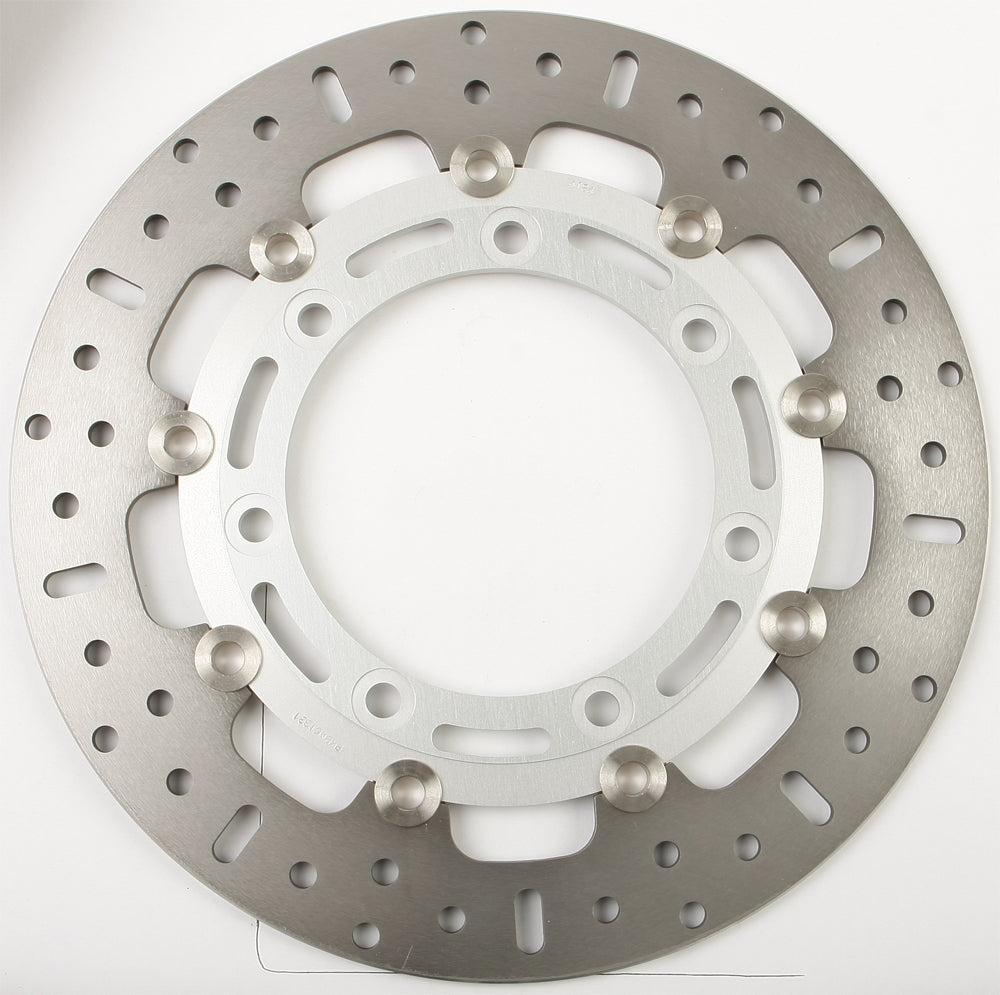 EBC Motorcycle Brakes standard brake rotor 15-4124L showing detailed vented design for improved stopping power