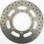 EBC Motorcycle Brakes standard brake rotor 15-41461 showing a close-up of the ventilated metal disc designed for motorcycle braking systems.