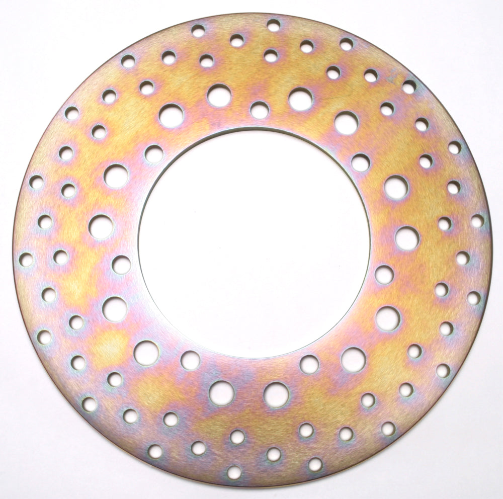 EBC Motorcycle Brakes standard brake rotor 15-4148 showing vented metal disc with mounting holes for motorcycle braking system