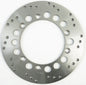 EBC Motorcycle Brakes Standard Rotor 15-6077 showing a metal brake rotor with vented design for motorcycle braking systems.