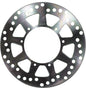 EBC Motorcycle Brakes standard rotor 15-6224 showing a circular metal brake disc with drilled holes for cooling.