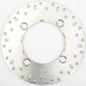 EBC Motorcycle Brakes standard rotor 15-6408 showing a close-up of the brake rotor with vented design and branding.