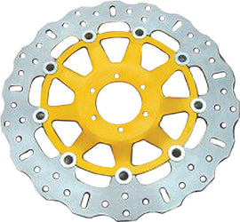 EBC Motorcycle Brakes Street Rotor 15-2124C, high-performance brake disc for motorcycles, shown in black with vented design.