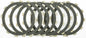 EBC Motorcycle Brakes carbon fiber clutch plate set CKF4435, featuring high-performance clutch plates for motorcycles.
