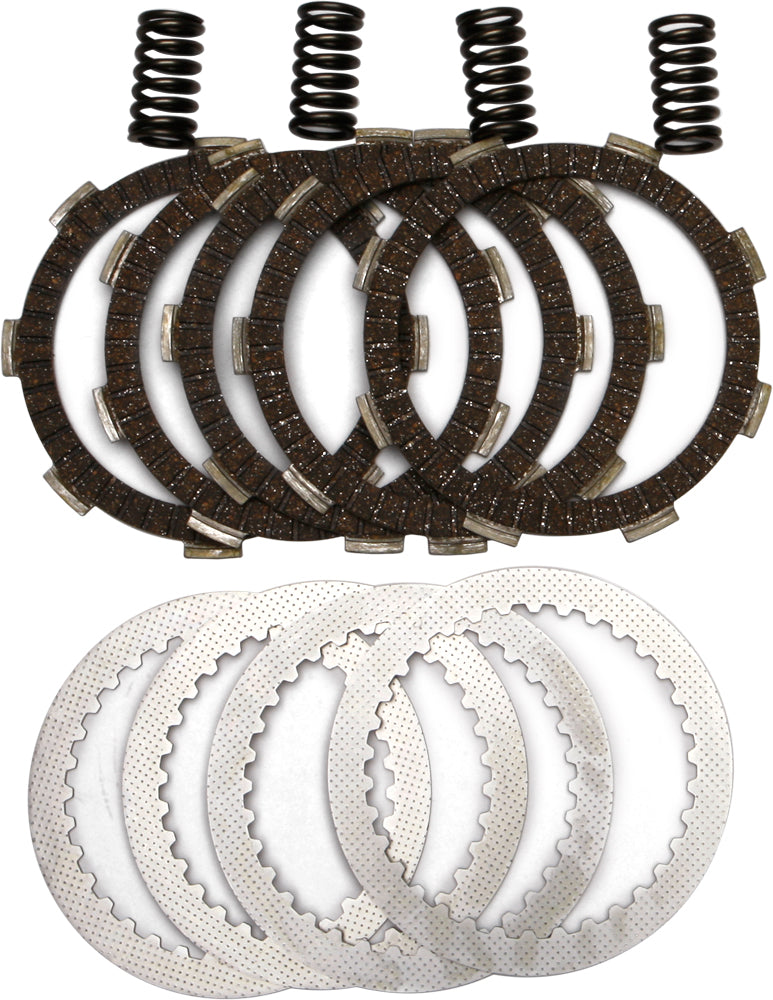 EBC Motorcycle Brakes clutch set DRC4 15-1804A showing clutch plates and components for motorcycle clutch system