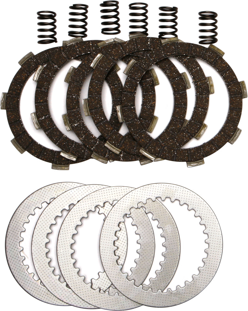 EBC Motorcycle Brakes Clutch Set DRC7 15-1807 with clutch plates and components for motorcycle clutch system.