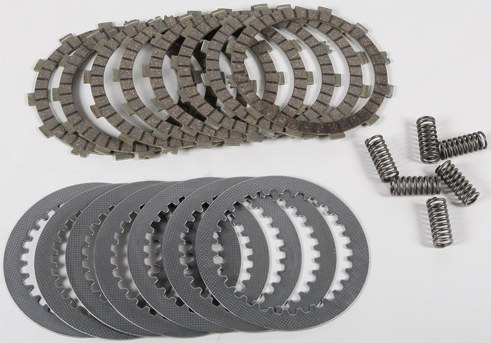EBC Motorcycle Brakes clutch set DRC71 15-1874 with clutch plates and components, designed for motorcycle clutch system.