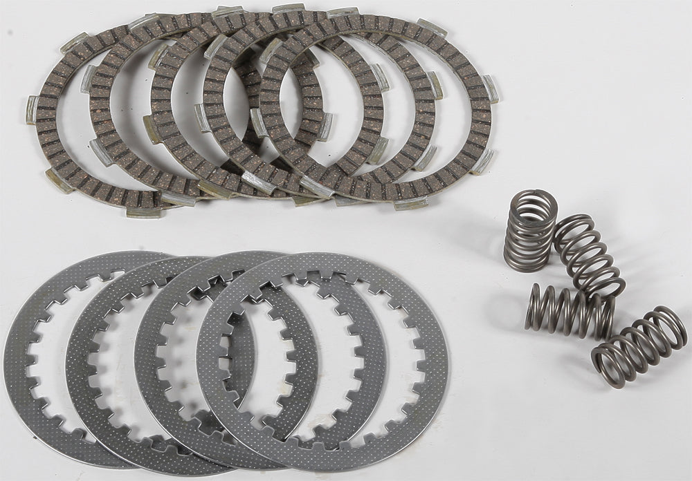 EBC Motorcycle Brakes Dirt Racer Clutch Set DRC1 for off-road motorcycles, includes clutch plates and components.