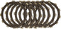 EBC Motorcycle Brakes Redline Clutch Kit CK1247 showing clutch plates and components for motorcycle clutch replacement.