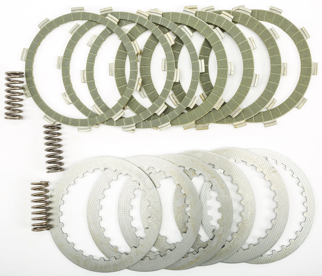 EBC Motorcycle Brakes SRK140 complete clutch kit with clutch plates and components for motorcycle clutch replacement.