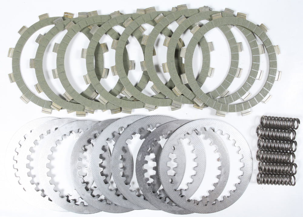 EBC Motorcycle Brakes SRK Complete Clutch Kit SRK74 for motorcycles, includes clutch plates and components.