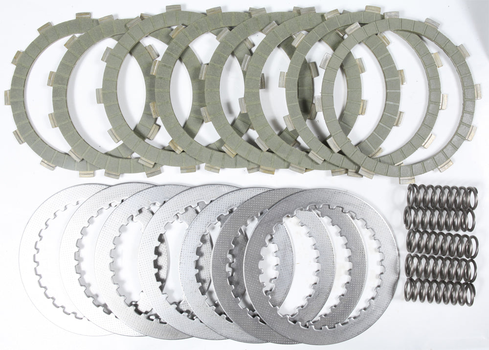 EBC Motorcycle Brakes SRK80 complete clutch kit with clutch plates and components for motorcycle clutch replacement.