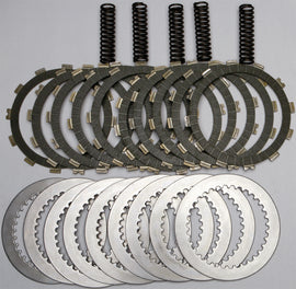 EBC Motorcycle Brakes SRK89 complete clutch kit with clutch plates and components for motorcycle clutch replacement.