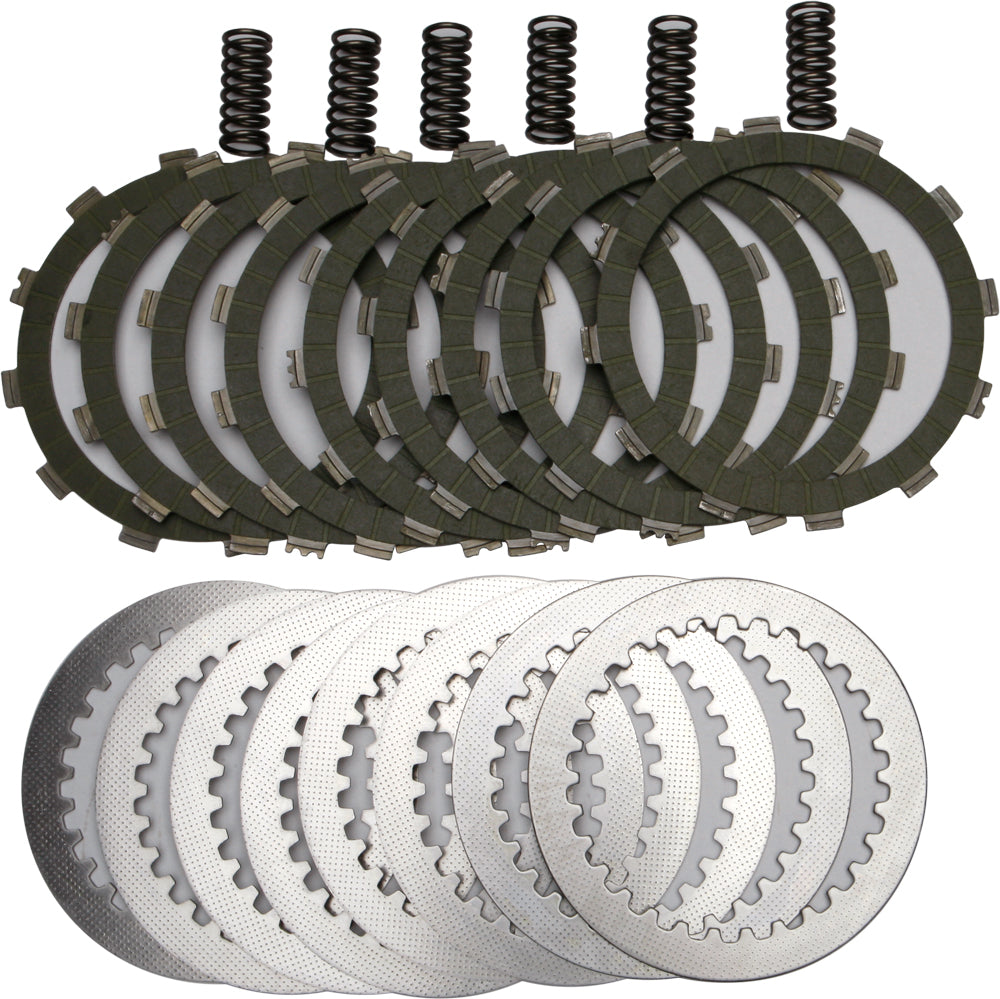 EBC Motorcycle Brakes SRK96 complete clutch kit with clutch plates and components for motorcycle clutch replacement.
