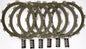 EBC Motorcycle Brakes Street Racer Clutch Kit SRC11, featuring clutch plates and components for high-performance motorcycle clutch systems.