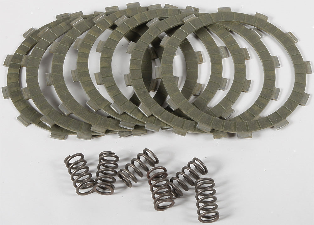 EBC Motorcycle Brakes Street Racer Clutch Kit SRC22 for enhanced performance, featuring clutch components on a neutral background.
