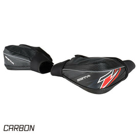 ZETA Cold Weather Handguard 634-5137 for motorcycle, black aluminum with mounting hardware and protective design.