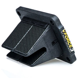 Moto Tassinari V Force 3 intake valve system for Husky CR125, showing the fuel and carburetor components in a detailed view.