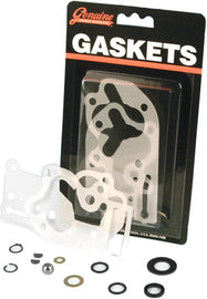 James Gasket oil pump seal and gasket kit with Mylar gaskets for 68-Fl 681-4752 engine repair, showing various seals and gaskets.