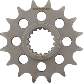 Supersprox steel front CS sprocket with 16-tooth for 525 chain, compatible with Aprilia and BMW motorcycles.
