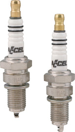 ACCEL Copper Core Spark Plugs Evo High Performance 274-0162, with copper core and metal shell, designed for engine ignition.