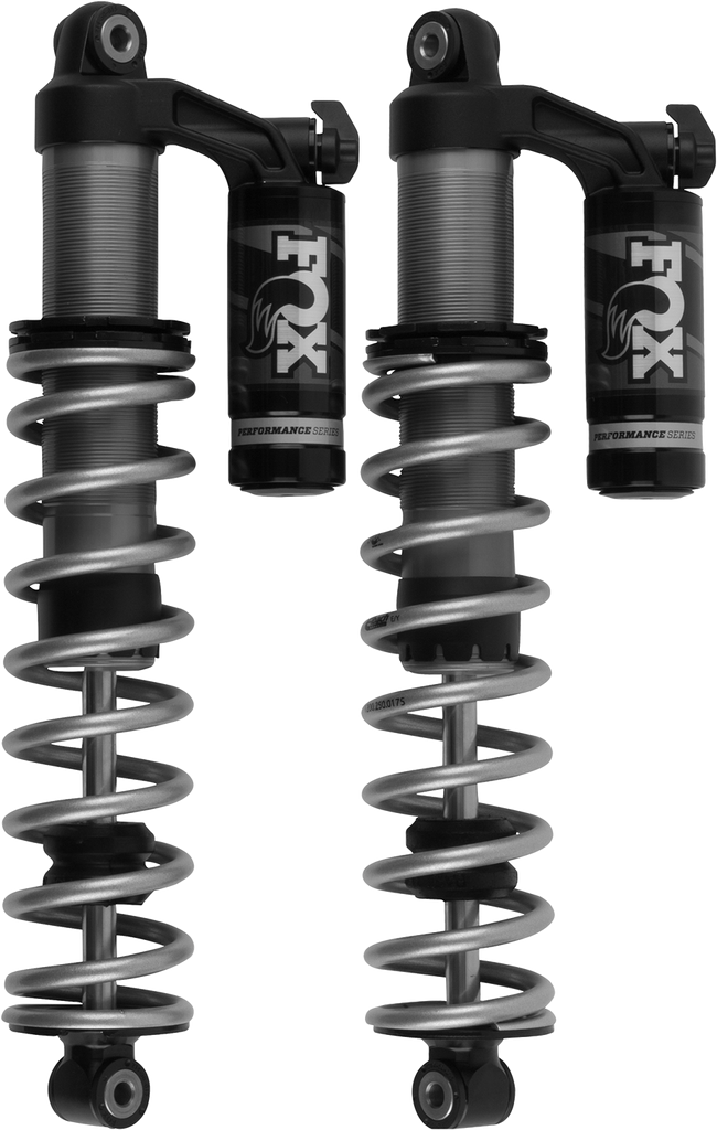 Front Fox 2.0 QS3 shock absorber for Honda 4-seat models, part number 535-9931, suspension component with black and silver finish.