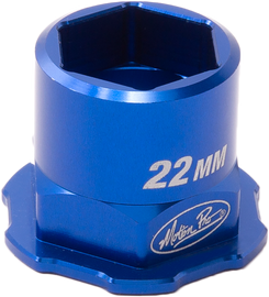 Motion Pro T6 Adapter 30mm to 22mm tool for motorcycle maintenance, shown in the image with a black metal construction.