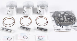 Wiseco Overbore Piston Kit SK1240 showing multiple pistons and components for motorcycle or engine rebuild.