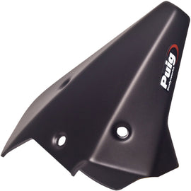PUIG Tire Hugger in matte black for motorcycle body, showcasing sleek design and fit on the bike.
