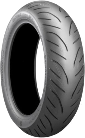 Bridgestone Battlax SC2 rear motorcycle tire, 160/60R15 67H radial tubeless tread, designed for sportbike performance.