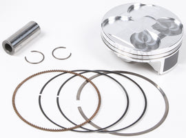 Vertex forged piston kit with 77.95mm diameter, high compression 12.9:1, includes piston components, shown in image.