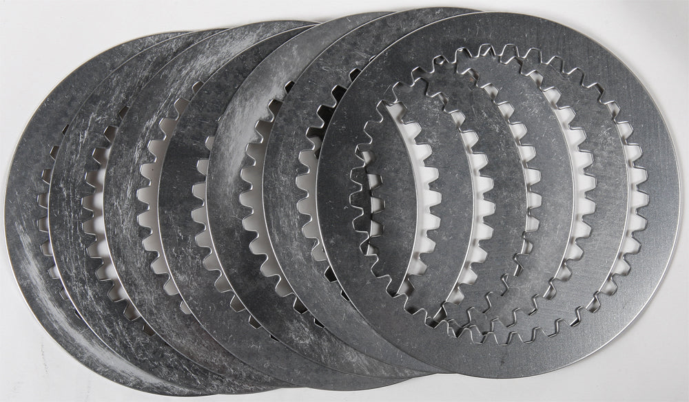 Hinson steel clutch plates kit with seven durable plates, designed for high-performance automotive clutch systems.