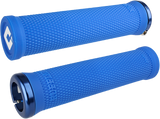ODI Grips - Ruffian V2.1 Grips 135mm Med Blu/Blu Stnls Steel Screws - 206-1334