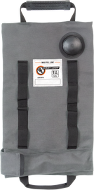 Giant Loop Armadillo Liquid Reservoir Bag with 1-gallon capacity, shown in black, designed for motorcycle or outdoor use