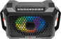 EcoXGear Defender Black Oak portable speaker with rugged design and audio controls, ideal for outdoor communication and entertainment.
