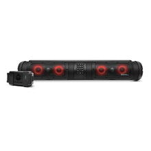 Load image into Gallery viewer, EcoXGear SEB28 Elite portable speaker with LED casting and lithium battery, designed for outdoor audio and communication.
