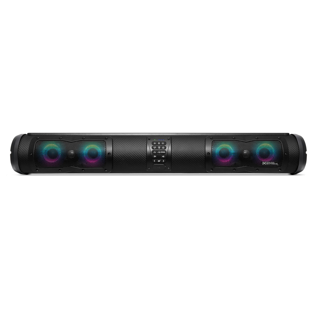 EcoXGear Seds33 Elite audio/visual communication device with LED casting, shown in a close-up image highlighting its features.