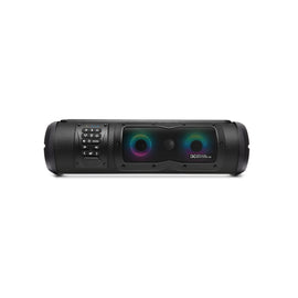 EcoXGear 18-inch soundbar with 300-watt peak output, designed for high-quality audio and communication.