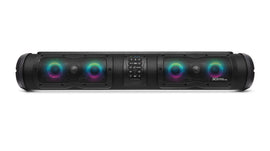 EcoXGear Soundextreme 28-inch Elite soundbar with LED casting, designed for high-quality audio and visual experience.