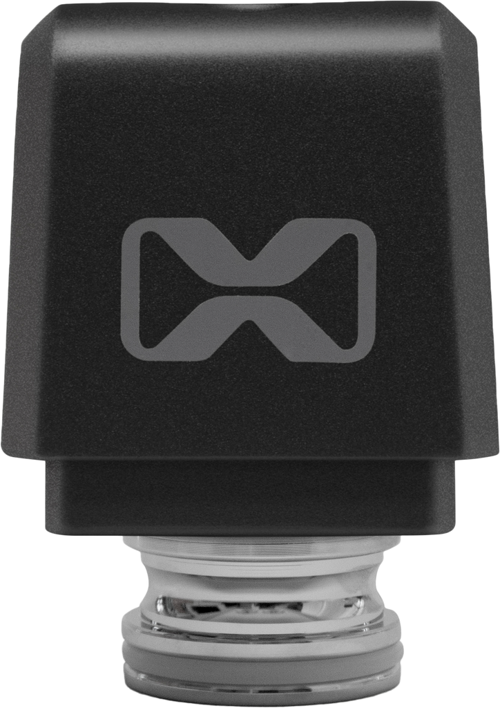 EcoXGear Tower Speaker with black square tube design, featuring 1.0 to 1.5-inch dimensions for outdoor audio communication.