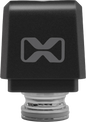 EcoXGear Tower Speaker with black square tube design, featuring 1.0 to 1.5-inch dimensions for outdoor audio communication.