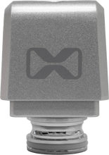Load image into Gallery viewer, EcoXGear Tower Speaker with a silver 1.0 to 1.5-inch square tube design, ideal for outdoor audio and communication.