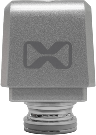 EcoXGear Tower Speaker with a silver 1.0 to 1.5-inch square tube design, ideal for outdoor audio and communication.