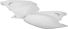 Load image into Gallery viewer, White Acerbis side panels for motorcycles, model 1590-2906, showing the sleek design and brand logo on the surface.