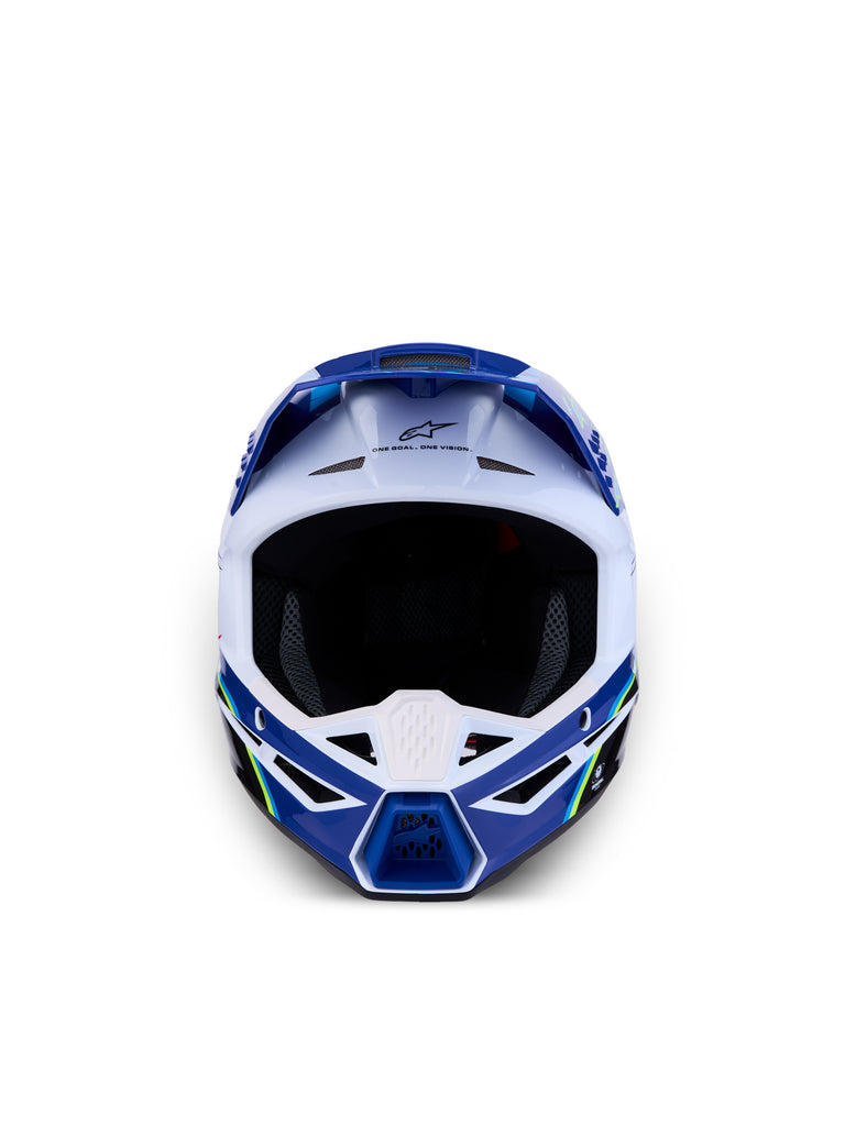 S M3 Falcon Yth Hlmt Ece06/Dot Blu/Wh/Blk/Pink Fl/Yl Fl Gl Ym