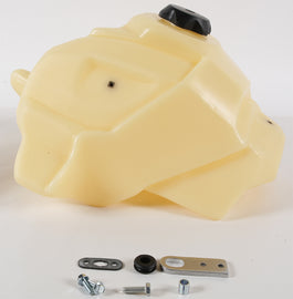 IMS Fuel Tank Natural 4.0 Gal body with black cap, designed for fuel storage, shown in image with textured surface and mounting points.