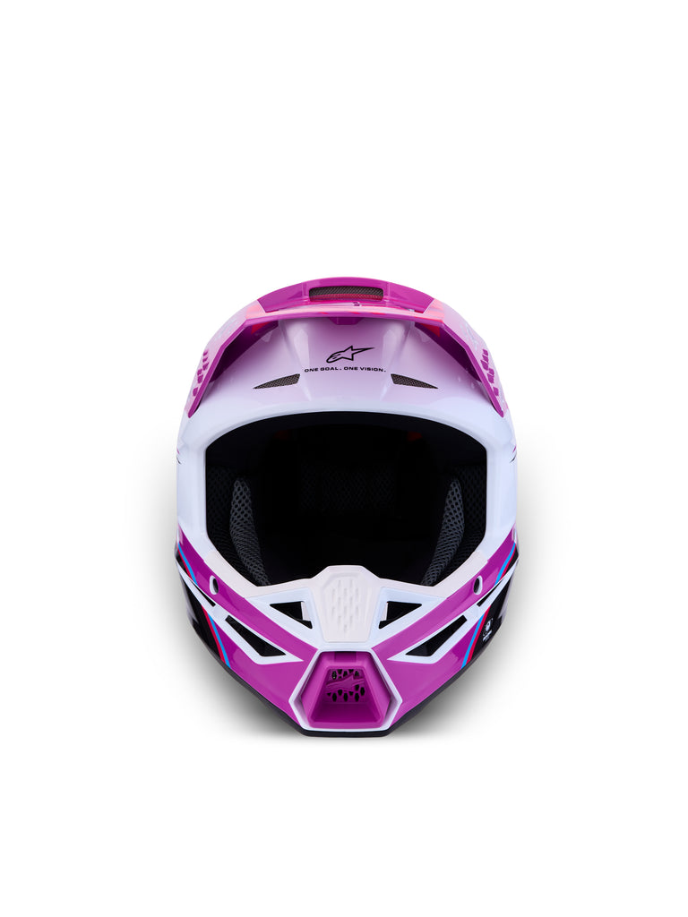 S M3 Falcon Yth Hlmt Ece06/Dot Prpl/Wht/Blk/Pink Fl Gl Yl