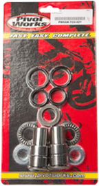 Pivot Works Swingarm Kit 52-05103 for motorcycle suspension, showing the assembled components and metal parts in the image.