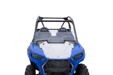 Load image into Gallery viewer, Open Trail Half Windshield 457-0137 for off-road vehicles, featuring clear acrylic and durable mounting hardware.