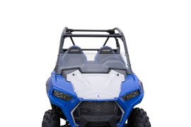 Open Trail Half Windshield 457-0137 for off-road vehicles, featuring clear acrylic and durable mounting hardware.
